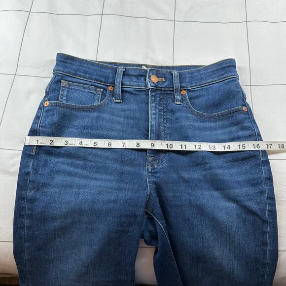 Madewell Jeans Womens 26 Blue Curvy High Rise Skinny Lanette Wash Denim Stretch - Picture 8 of 12